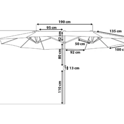Sombrilla De Jardín Con Doble Toldo Gris Beige 460 Cm SIBILLA -Tienda Barata Lounge Sol 01fc139ec4a31eb7dae2a1785ddf8cc9db914f21 fc08870054494ec38c9768e6ef752ab0