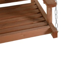 Outsunny Banco Columpio De Jardín De Madera Con Dosel Verde 160x120x165 Cm Carga 227 Kg Balancín Para Patio Jardín Terraza Exterior Protección Solar Marrón -Tienda Barata Lounge Sol 043516791b355a9ec8012d88343b511f3f520e9e f62b47310d9e4504a3b8ea1f038c0106