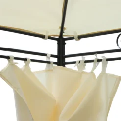 Outsunny Cenador De Jardín 4x3 M Pabellón Con 4 Paredes Laterales Y Techo Con 12 Orificios De Drenaje Marco De Metal Para Reunión Familiar Fiestas Bodas Crema -Tienda Barata Lounge Sol 04453faf73c7d8d769c8d7c93e9b9435c30d519a a1e01b98f38a4d9488e1aa8f4651b25a