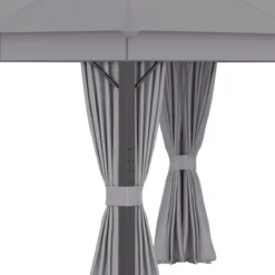 Outsunny Cenador De Jardín 4x3 M Pabellón Con Techo De Ventilación 4 Cortinas Laterales Con Puerta Y 8 Orificio De Drenaje Gazebo De Aluminio Para Exterior Patio Fiestas Gris -Tienda Barata Lounge Sol 0520f4596b7713346c8496b53dda4808e8daa108 60ae744ba9d84c669c7baa95a0a6c10f