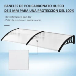 Outsunny Tejadillo De Protección 195x75 Cm Marquesina Para Puertas Y Ventanas Contra Sol Y Lluvia Con Paneles De Policarbonato Barras De Aleación De Aluminio Transparente 14 Outsunny Tejadillo De Protección 195x75 Cm Marquesina Para Puertas Y Ventanas Contra Sol Y Lluvia Con Paneles De Policarbonato Barras De Aleación De Aluminio Transparente -Tienda Barata Lounge Sol 06ca2c7ad83aa6d637bfe6f4091a91e975854472 8afd03efe0794eb48f25dce1c96569d8