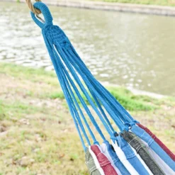 Outsunny Hamaca Doble Portátil De Algodón 285x150 Cm Con Bolsa De Transporte Para Exteriores Patio Jardín Playa Camping Carga 180 Kg Multicolor -Tienda Barata Lounge Sol 09f5fd4303121e0cab815bff3a3062f4005127ad 3aa0dbd17873478e90867ed08efe8f5d