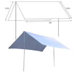 Outsunny Toldo De Refugio Portátil Impermeable Carpa Tienda De Campaña Grande Para Camping Playa Picnic Protección Solar Blanco 15 Outsunny Toldo De Refugio Portátil Impermeable Carpa Tienda De Campaña Grande Para Camping Playa Picnic Protección Solar Blanco -Tienda Barata Lounge Sol 0bd5fde18b2f63f2301a052ac3ea3eeb7c85c3d6 3d90e465125b41b8a973be3f21de0167