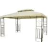 Outsunny Cenador De Jardín 3x4m Pabellón Para Exterior Con Doble Techo De Ventilación Y 4 Columnas De Acero Estable Para Fiestas Eventos Patio Crema -Tienda Barata Lounge Sol 0decf19d528d80fbb8c818037f247e9a689e21b5 26dbb4353a2d48fa81b4fb6d433ec3be