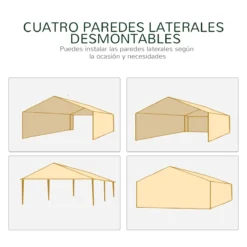 Outsunny Gazebo De Jardín 6x3m Pabellón Con 6 Paredes De Malla Extraíbles Cremallera Y Techo Estilo Catedral Para Fiestas Eventos Reuniones Blanco 17 Outsunny Gazebo De Jardín 6x3m Pabellón Con 6 Paredes De Malla Extraíbles Cremallera Y Techo Estilo Catedral Para Fiestas Eventos Reuniones Blanco -Tienda Barata Lounge Sol 0e55d232048c6a8d4f714c6cac3f68efdc2c231e 532601d2944c43b3bc01b50d58e8fc98