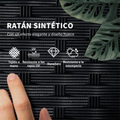 Outsunny Conjunto De 2 Tumbonas De Jardín Exterior Tumbonas De Mimbre Tejido Con Mesa De Tapa De Vidrio Respaldo Reclinable De 5 Posiciones Y Cojines Suaves 196x54x32 Cm Negro -Tienda Barata Lounge Sol 0fdeeab943fbf7cf0852af83bf4128137291e616 06a0190a2ca442888efb8e0f2b541807