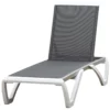 Outsunny Tumbona Reclinable De Jardín Con Ruedas Y Respaldo Ajustable En 5 Niveles Sillón Relax De Aluminio Para Terraza Balcón Piscina 170x67,5x95 Cm Gris Blanco -Tienda Barata Lounge Sol 113b70fdfe4b4e2faa91a3b933e6f60c3a041e43 e6cac585b3c84e048b7a382e6435c863