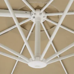 Sombrilla Voladiza De Poliéster Gris Pardo/blanco 295 Cm SAVONA II -Tienda Barata Lounge Sol 16ad838f5c0d18e76b498c0e8390677f164b9361 e3144ad986fa46e6afb0708759cc0045