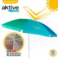 Sombrilla Playa 180 Cm Con Protección UV50 Aktive Beach -Tienda Barata Lounge Sol 1b6a45b39d97c83234d17cf44feb065d42efaa6e 20febcb9fb5c47438fdd2c4f6c68c9d8