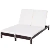 Outsunny Conjunto De Tumbona Exterior De Ratán 2 Plazas Con Cojines Acolchados Resistente Al Agua Con Respaldo Regulable De 5 Niveles Soporta 220 Kg 195x120x28 Cm Marrón -Tienda Barata Lounge Sol 1d69a9d9df68638c56b4655333ac3761671bf0fc e3e88441cbdb4bb5bd5ebec24a1c09a6
