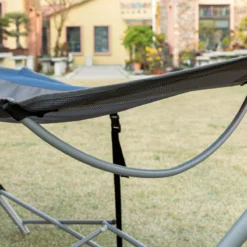 Outsunny Hamaca De Jardín Con Soporte Plegable Con Cama De Tela Oxford Y Malla Transpirable Bolsillo De Almacenaje Y Bolsa De Transporte 235,5x82x90,5 Cm Azul Y Plata -Tienda Barata Lounge Sol 1e71ce17b8f870babc66ec08b7aa6ede3452dba2 e7244d8fa7a04c1eb422c8c7fa8ff508