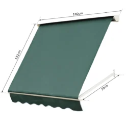 Outsunny Toldo De Ventana Toldo Manual De Aluminio Retráctil Para Exterior Toldo De Balcón Ángulo Ajustable Impermeable Tela De Poliéster 180x70cm Verde -Tienda Barata Lounge Sol 226d8b54cfa2986c3a2362b3b4932cc4dbc82b17 9bed9893dad2447198a18eda2d9c7086