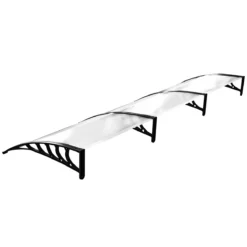 Outsunny Tejadillo De Protección Contra Sol Y Lluvia Para Puertas Ventanas Marquesina De Techo Diseño Moderno Aleación De Aluminio Duradero 90x295x23,5 Cm Transparente -Tienda Barata Lounge Sol 2c0f802c48b4ac08065383fdd325b8134675165f b8c9f8bc38f44a1cbb92c12bf4060e11