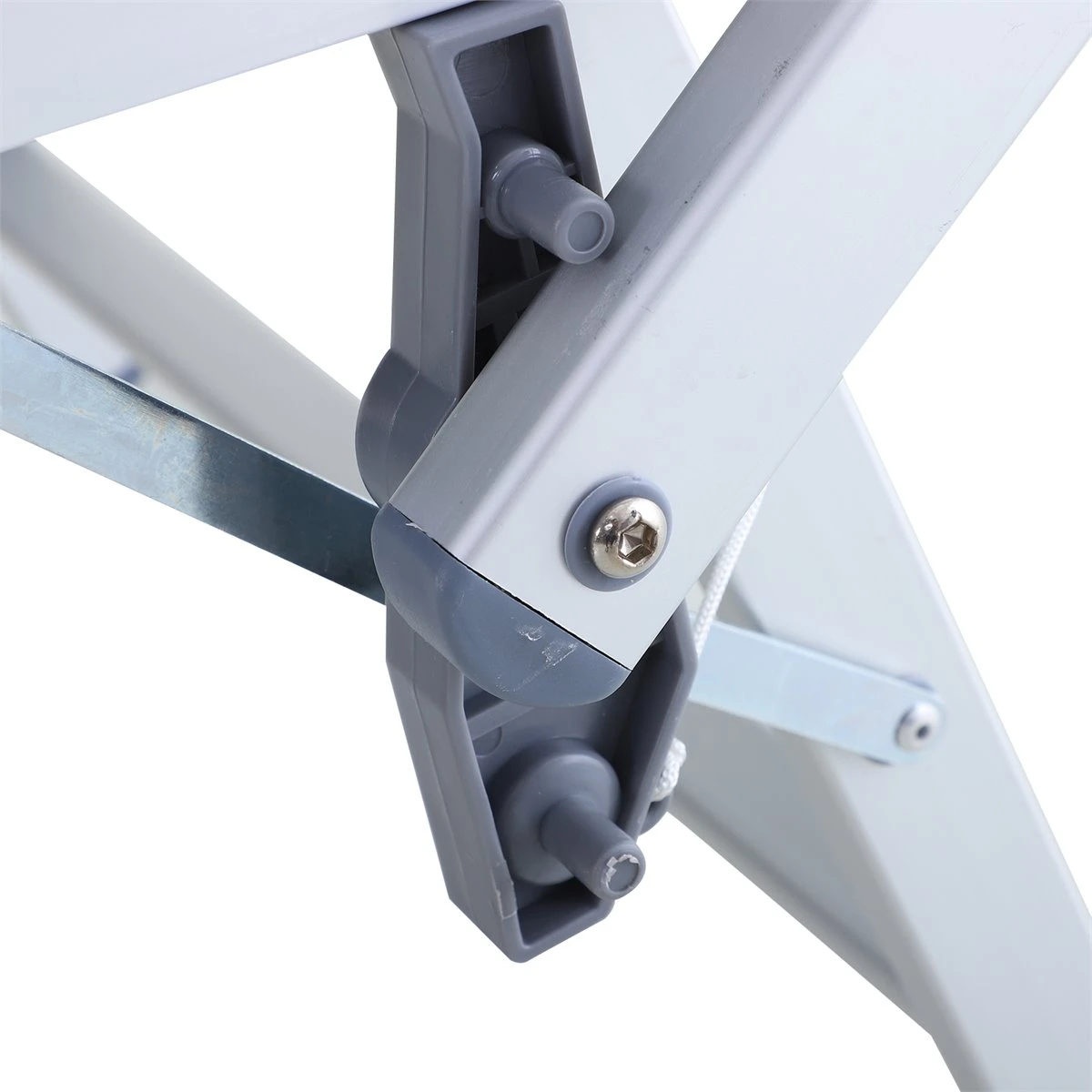 Outsunny Tumbona Plegable Y Reclinable De Aluminio Con Toldo Incorporado Para Piscina Jardín Terraza Exterior Carga 120 Kg 169x72x55/72cm Gris 11 Outsunny Tumbona Plegable Y Reclinable De Aluminio Con Toldo Incorporado Para Piscina Jardín Terraza Exterior Carga 120 Kg 169x72x55/72cm Gris - Imagen 9