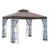 Outsunny Cenador De Jardín 3x3 M Pabellón Para Exterior Con Doble Techo De Ventilación 4 Mosquiteras Extraíbles Y Marco De Acero Protección Solar Para Fiestas Eventos Café -Tienda Barata Lounge Sol 2d0ee7d401da508422671a37ba750130e520dce8 9e61ea7db0834fe7a46b0e1bd2c3d660