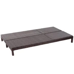 Outsunny Conjunto De Tumbona Exterior De Ratán 2 Plazas Con Cojines Acolchados Resistente Al Agua Con Respaldo Regulable De 5 Niveles Soporta 220 Kg 195x120x28 Cm Marrón -Tienda Barata Lounge Sol 2f0d495cf0d19070ff3665fb85eff743a4b0db01 4e6dd85d8aca4c65a53c851ae9785201