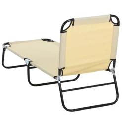 Outsunny Tumbona Plegable Reclinable Con Ángulo Ajustable De 5 Posiciones Para Jardín Exterior Piscina Terraza Camping Carga 120 Kg 190x56x28 Cm Beige -Tienda Barata Lounge Sol 3042147b9a31a9bb4a5de286e44f9ec501e03501 bec6c5639a664336957ee14e8d17aeab