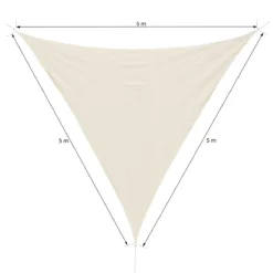 Outsunny Toldo Vela 5x5x5m Triangulo Color Crema Sombrilla Parasol Terraza Jardin Camping -Tienda Barata Lounge Sol 3097456b993ade5307ee91544266dee85697ab6e a37755a4fc5e492784492b1cf5340b05