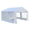 Outsunny Carpa De Jardín Cochera Gazebo 4x4m Pergola Cenador Pabellón 4 Paneles Laterales 4 Ventanas Para Fiesta Eventos Bodas Acero PE Blanco -Tienda Barata Lounge Sol 3195269ce246952eb40dd769ccdec4c8b15e3585 f7d112f2a9924c27b6acee49b17e9b8d