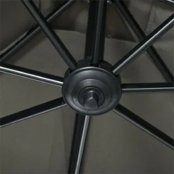 Outsunny Sombrilla De Jardín De Aluminio 245x245x245 Cm Parasol Excéntrico Con Manivela Giratorio 360° Inclinación De 5 Niveles Tela Desmontable Y Ventilación Para Patio Terraza Gris -Tienda Barata Lounge Sol 35cba380b60eaa8ba438c3b78e82741b71c39a63 dfb30e2f2fd24d84b297a3ccb9cada5b