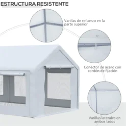 Outsunny Carpa Para Fiestas 6x3 M Pabellón De Jardín Con 2 Paredes Laterales Extraíbles 2 Puertas Y 6 Ventanas Con Cremalleras Protección UV Para Eventos Celebraciones Blanco -Tienda Barata Lounge Sol 3665ea3cd7aed005066d4cc9f9117d45d228df88 bfbfb260492c494c82d198b94e8ae9fc