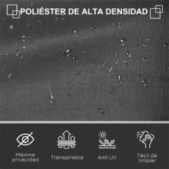 Outsunny Toldo Lateral Retráctil 300x160 Cm Pantalla Enrollable Mampara De Privacidad Y Protección Solar Para Jardín Balcón Terraza Gris -Tienda Barata Lounge Sol 3746cf5824edb9192c510bd01e5fcf66b6604f3d 9f5b28f1128a44bbb5102334e55514fe