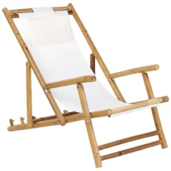 Conjunto De 2 Tumbonas De Jardín De Madera Clara ATRANI -Tienda Barata Lounge Sol 3880d2e7043d7d401f9866903bb3a16b848ef97b d85ed20c78a54729a011bcfd9e382223