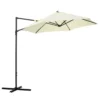 Outsunny Sombrilla De Jardín Ø256x245 Cm Parasol Excéntrico Rotación De 360° Con Apertura Manual Y Base Cruzada Para Patio Terraza Exterior Beige -Tienda Barata Lounge Sol 38e6700c84a11f17a7e44bbc36656fe0ec5fe555 c4ef2785d7ce462996d5ce4d8729b67d
