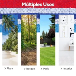 Outsunny Hamaca De Algodón Para Jardín 210x150 Cm Hamaca Colgante Portátil Carga Máx. 180 Kg Para Acampar Piscina Camping Rayas Azul Y Rojo -Tienda Barata Lounge Sol 3ac311cf54a2dc15dace263e5e76f1894d6ce659 2ef30a9d1c77495da6d236afbc9795e2