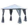 Outsunny Cenador De Jardín 3x3 M Pabellón De Exterior Con Techo De Policarbonato 4 Cortinas Laterales Y 4 Mosquiteras Con Cremalleras Marco De Metal Para Fiestas Eventos Multicolor -Tienda Barata Lounge Sol 3ce5b3c74f5ca1e4aa39e3f6940631a1d8c3e24f 3c5caf4332004aacb60aa2df0ba1c743