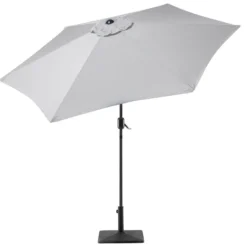 Sombrilla De Jardín De Poliéster Gris Claro 270 Cm VARESE -Tienda Barata Lounge Sol 3f67361895606286cee79c8ff377453758d4fb2d f7610d4d65bf4598a4c72d9298e076a9