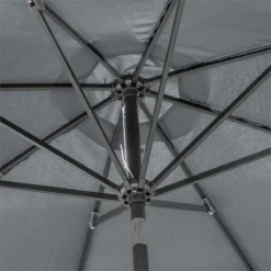 Outsunny Sombrilla De Jardín Ø300x240 Cm Parasol De Terraza Con Manivela Techo Inclinable Y 8 Varillas De Metal Para Patio Balcón Exterior Gris -Tienda Barata Lounge Sol 41046e2a1756ecdcb447fb7aae228f361e4c1d11 0214d5d1f0fa4f4a8b60dcab0db035d3