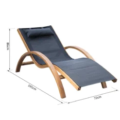 Outsunny Tumbona Hamaca 161x72x68cm Jardin Terraza Playa Piscina Patio Hotel Madera Negro -Tienda Barata Lounge Sol 436da72d5fb03e12b2c93e0357ab307bd55a2e18 260c3ff54e74489db6e2f7dd0e14ba29