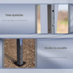 Outsunny Cenador Plegable 6x3 M Carpa De Jardín Portátil Con Bolsa De Transporte Tela Oxford Marco De Acero Para Exterior Fiestas Camping Azul -Tienda Barata Lounge Sol 4472c922992ad919c3424024c2ad0b7b40d973cc 1234f8e24166470bbd8992c3d35bd0a8