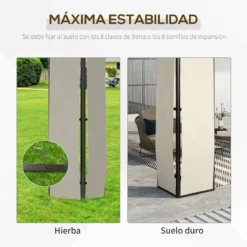 Outsunny Cenador De Jardín 3,6x3 M Pabellón Para Exterior Con Techo De Policarbonato Y Estructura De Acero Aluminio Protección Solar Para Fiestas Eventos Marrón -Tienda Barata Lounge Sol 4503a0d8d4880671dbd1328358df76c9f6f10062 7d2d6a668b694d0b8e9fc1bcc60aacfb