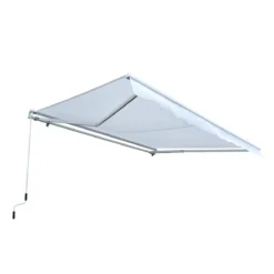 Outsunny Toldo Manual Plegable De Aluminio Ángulo Ajustable Con Manivela Para Exterior Balcón Jardín Terraza 3x2,5m Blanco -Tienda Barata Lounge Sol 450d3c6fa4ff8ce345d647e68308a9ed627e4931 87a114f951f146c4b836f8fdef48a265