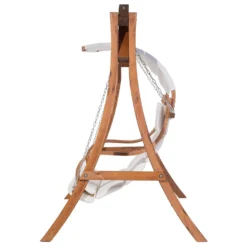 Columpio De Madera De Alerce Oscura/beige Crema APRILIA -Tienda Barata Lounge Sol 47573f7bdd2a9e10e42d5dc02f1a99b4dc8d0286 e306ba566df94391a05c5f1ad9de005b