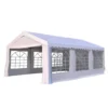 Outsunny Carpa De Jardín Cochera Gazebo 6x4m Pergola Cenador Pabellón 4 Paneles Laterales 6 Ventanas Para Fiesta Eventos Bodas Acero PE Blanco -Tienda Barata Lounge Sol 49c2036162590314269ea584ccde118274b46531 8d04090c4c5f48d0ac436faf95d787ab