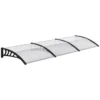 Outsunny Tejadillo De Protección 303x96 Cm Marquesina Exterior Para Puertas Y Ventanas Contra Sol Y Lluvia Con Soporte De Aleación De Aluminio PP Policarbonato Transparente -Tienda Barata Lounge Sol 4b69bb68d305b20bdf70cf510ef222e0c4d1e6c9 99d7b68321d64785a7e5658798c2baba
