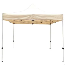 Cenador Plegable Y Ajustable En Altura 300x300 Cm Crema Aktive