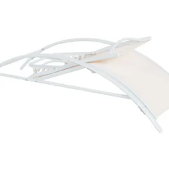 Tumbona De Metal/textil Trenzado Beige/blanco GAETA -Tienda Barata Lounge Sol 50264c127354e2545368d00fd8fcd6a7fa384670 ee380d7a759540d58764cd40ec7493e9