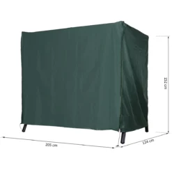 Outsunny Funda Para Columpios De Exterior Con Cremallera Cubierta Muebles Para Exterior Ideal Columpios 205x124x164 Cm Verde Oscuro -Tienda Barata Lounge Sol 5267803dfb898ed2428ef6e64ff7839c16107cfc ca770ddba5ba4ff88998e82f31d2b11f