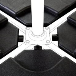 Base Para Sombrilla Antracita 4 Piezas CARIA 14 Base Para Sombrilla Antracita 4 Piezas CARIA -Tienda Barata Lounge Sol 57ddb08c237e20c95faa04223d7bbd3f1d0b10ef ac8f6b7154044dce85ba31fe7531a414