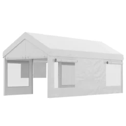 Outsunny Carpa De Jardín 6x3 M Carpa Para Fiestas Cenador De Exterior Con 3 Puertas Extraíbles Ventanas De Malla Enrollables Para Terraza Bodas Eventos Blanco -Tienda Barata Lounge Sol 592741a494068ce178c15b73ed3f4640c50cdd3e afb0eb1410254cefb8e82674228a25d9