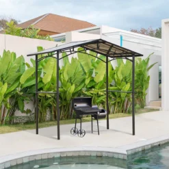 Outsunny Pérgola De Barbacoa 246x149x230 Cm De Aluminio Gazebo Cenador Con 2 Estantes Para Jardín Patio Terraza Fiestas Protección Solar Negro -Tienda Barata Lounge Sol 59ecbae2d929b35c44f943cae086842480a1ce7a 9609ed77ef9b4715b8791a96e925bf05
