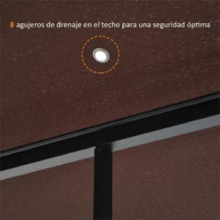 Outsunny Cenador De Jardín 3x3m Pabellón Con Doble Techo Y Mosquiteras Laterales Con Cremallera Buena Ventilación Para Terraza Eventos Fiestas Bodas Marrón Y Blanco 14 Outsunny Cenador De Jardín 3x3m Pabellón Con Doble Techo Y Mosquiteras Laterales Con Cremallera Buena Ventilación Para Terraza Eventos Fiestas Bodas Marrón Y Blanco -Tienda Barata Lounge Sol 5d7f15f136fd0c163af79909c390c41ab1e438d8 2300cff9d2d24febbb994b3d5dd92b2a