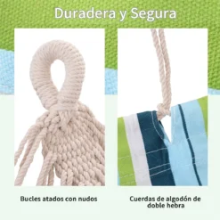 Outsunny Hamaca De Algodón Para Jardín 200x150 Cm Hamaca Colgante Portátil Carga Máx. 180 Kg Para Acampar Piscina Camping Rayas Multicolor 14 Outsunny Hamaca De Algodón Para Jardín 200x150 Cm Hamaca Colgante Portátil Carga Máx. 180 Kg Para Acampar Piscina Camping Rayas Multicolor -Tienda Barata Lounge Sol 5db48ae89155c1cf58c96750330ce473d2a5a581 f940e49a18c046e0a14e242fdc635ef6