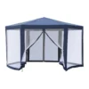 Outsunny Carpa Gazebo Tipo Cenador Hexagonal Con Mosquitera Para Jardín Y Terraza Ø1,97 M Material De Poliéster Repelente Al Agua (Azul) -Tienda Barata Lounge Sol 5dd293fec91ead31d1d103d24effa8d99ae2f2ca d21b3a806c40441e88c0da5e2bb27990