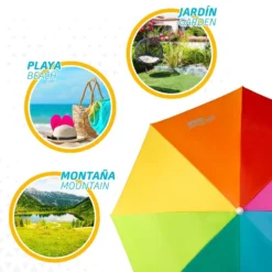 Sombrilla Playa 180 Cm Con Protección UV50 Aktive Beach -Tienda Barata Lounge Sol 5f29ba765288aeec426011fc1a83be6bab08c1d9 9204bdbe76c64ba38ac79988562ffbb6