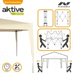Cenador Plegable 300x300x240 Cm Poliéster Color Crema Aktive Garden -Tienda Barata Lounge Sol 5fca36334d4f726eba39df1bd3cc92acd7154a60 faf6b889f9394f63a9cb5a7a5527733d